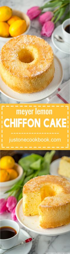 Meyer Lemon Chiffon Cake