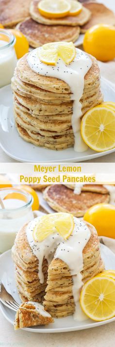 Meyer Lemon Poppy Seed Pancakes