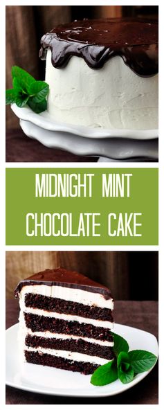 Midnight Mint Chocolate Cake