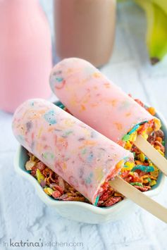 Milk and Cereal Breakfast Popsicles