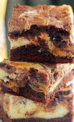 Milky Way Caramel Cheesecake Brownies