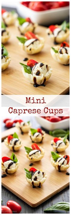 Mini Caprese Cups