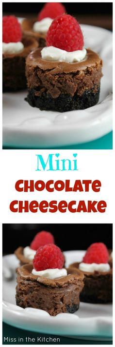 Mini Chocolate Cheesecakes