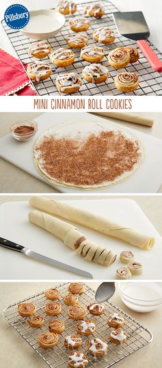 Mini Cinnamon Roll Cookies