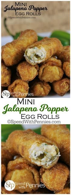 Mini Jalapeno Popper Egg Rolls