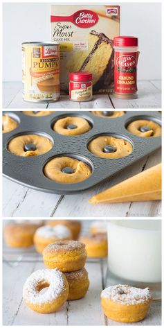 Mini Pumpkin Donuts