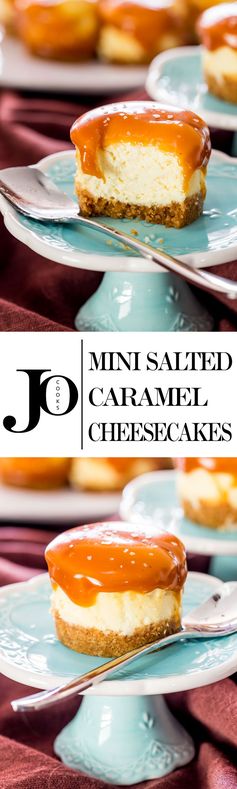 Mini Salted Caramel Cheesecakes