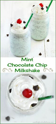 Mint Chocolate Chip Milkshake