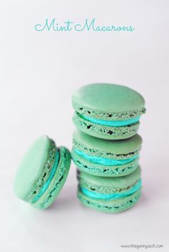 Mint Macarons