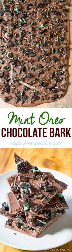 Mint Oreo Chocolate Bark