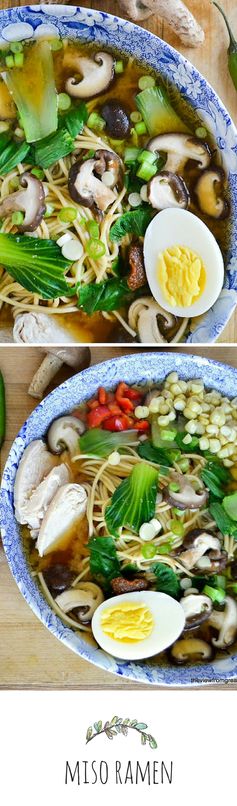 Miso Ramen with Shitake and Chicken