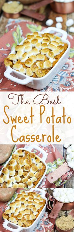 Mom's Best Sweet Potato Casserole with marshmallows