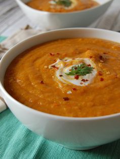 Moroccan Carrot Red Lentil Soup