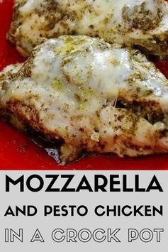 Mozzarella & Pesto Chicken In A Crock Pot