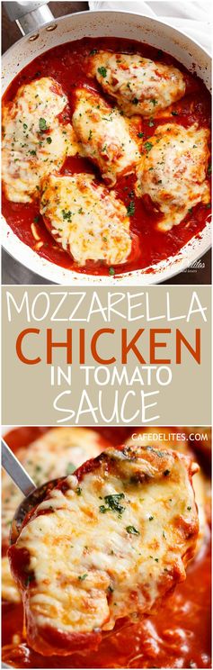 Mozzarella Chicken In Tomato Sauce