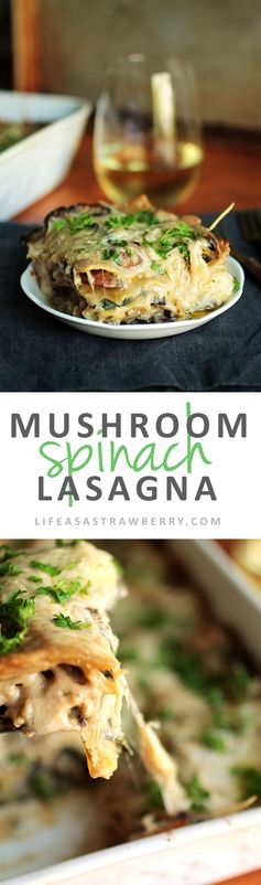 Mushroom and Spinach Lasagna