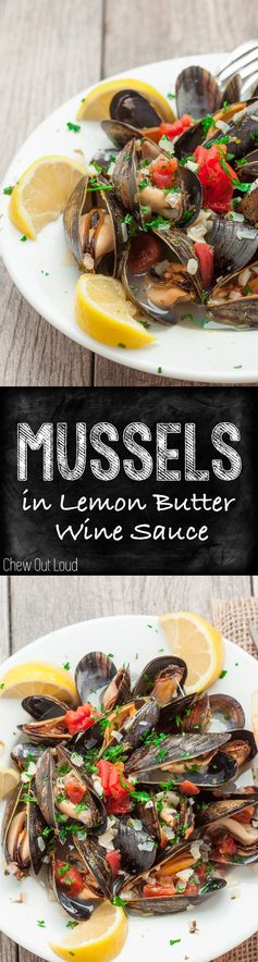 Mussels in Lemon Butter Wine Sauce