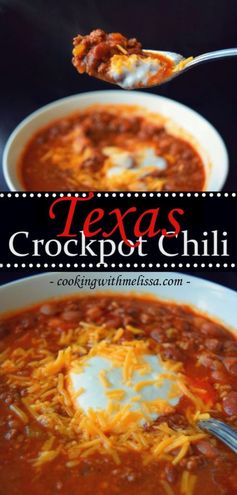 My Texas Crockpot Chili