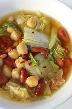 Napa Cabbage and Bean Soup