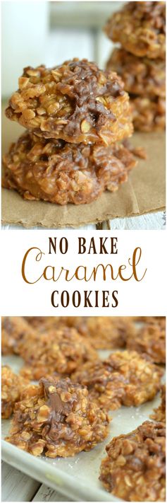 No Bake Caramel Cookies