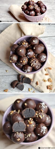 No Bake Chocolate Cake Batter Truffles