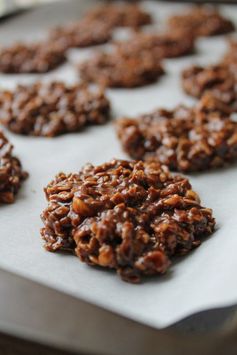 No Bake Chocolate Coconut Oil Cookies – Vegan & Gluten Free