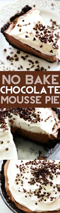 No Bake Chocolate Mousse Pie