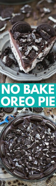 No Bake Oreo Pie