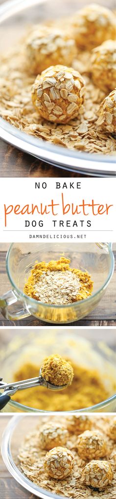 No Bake Peanut Butter Dog Treats