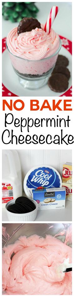 No Bake Peppermint Cheesecake Mousse