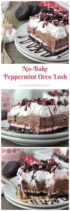 No-Bake Peppermint Oreo Lush