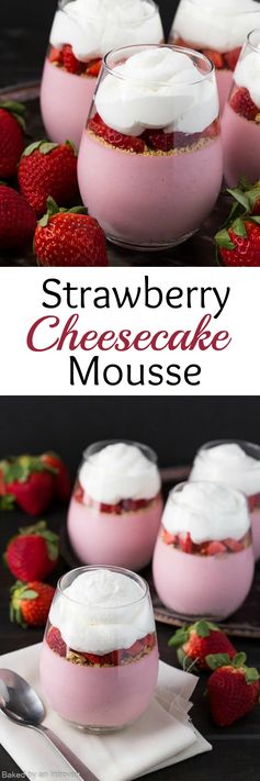 No-Bake Strawberry Cheesecake Mousse