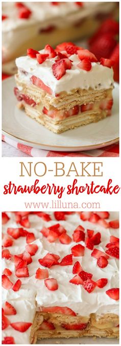 No Bake Strawberry Shortcake