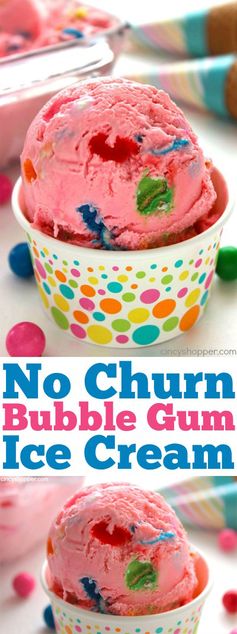 No Churn Bubblegum Ice Cream