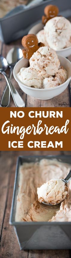 No Churn Gingerbread Ice Cream