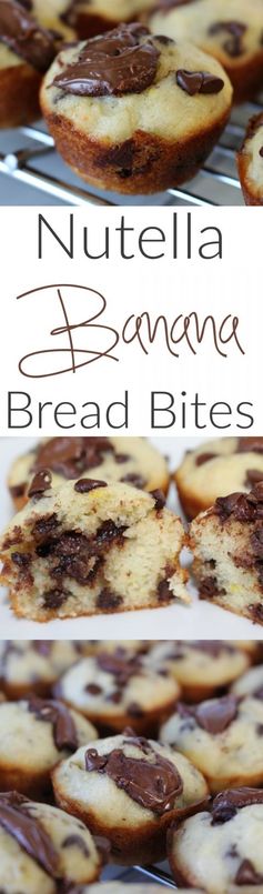 Nutella Banana Bread Bites