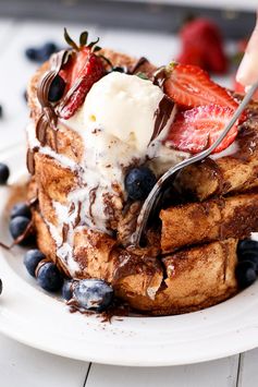 Nutella Stuffed Churro French Toast