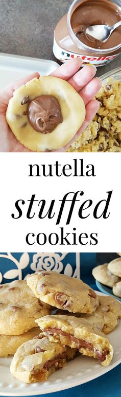 Nutella Stuffed Cookies