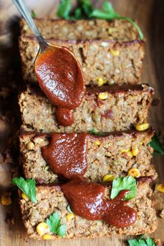 Oat-Free Spicy Barbecue Lentil Loaf