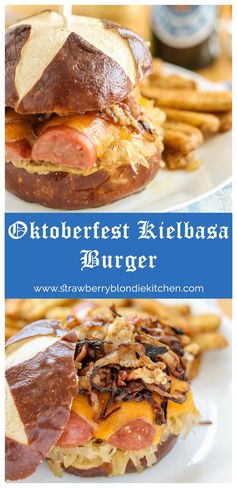 Oktoberfest Kielbasa Burger
