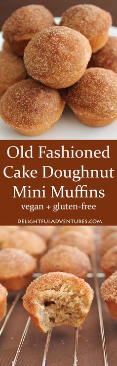 Old Fashioned Cake Doughnut Mini Muffins