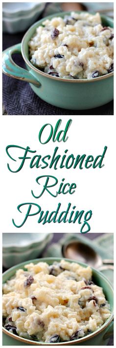 Old Fashioned Rice Pudding