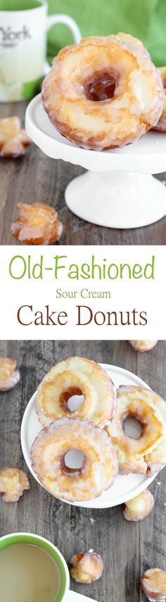 Old Fashioned Sour Cream Cake Donuts