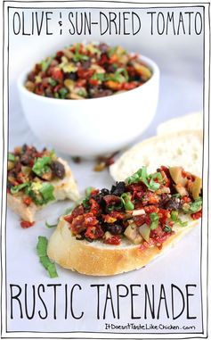 Olive & Sun-Dried Tomato Rustic Tapenade