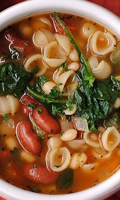 Olive Garden Inspired Minestrone Soup