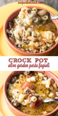Olive Garden Pasta Fagioli (Crock Pot Copycat