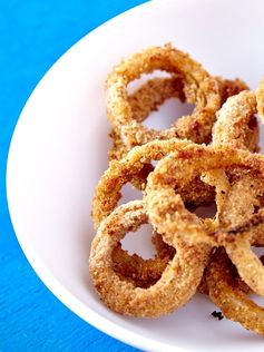 OMG Oven Baked Vegan Onion Rings