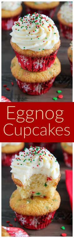 One-Bowl Eggnog Cupcakes