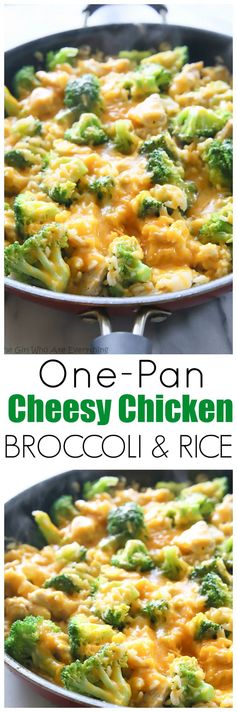 One-Pan Cheesy Chicken, Broccoli, and Rice