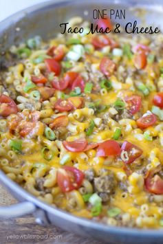 One Pan Taco Macaroni and Cheese